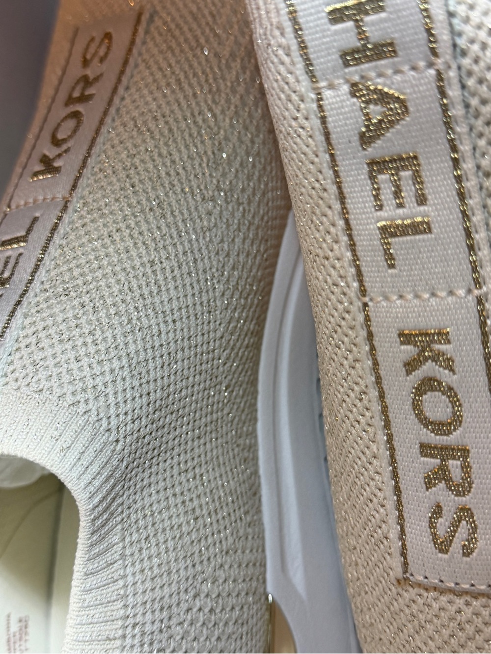 Michael by Michael Kors Bodie Metallic Mesh Slip-On Sneaker - Picture 13 of 13